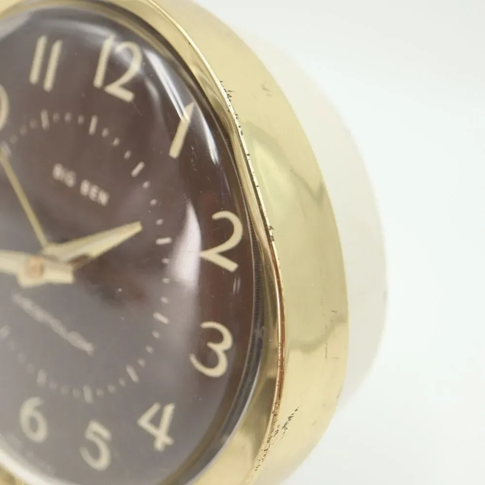Vintage Westclox Big Ben Alarm Clock Wind Up Gold Trim Art Decor PARTS or REPAIR